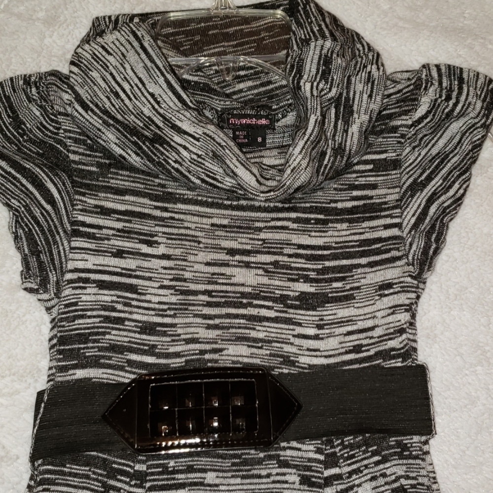 Cowl Neck Sweater Dress Girls Size 8